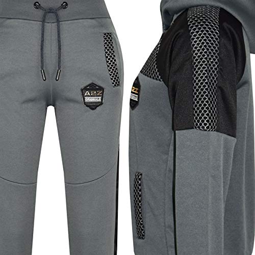 A2Z 4 Kids Kids Girls Boys Hooded Tracksuits Designer's Branded A2Z Originals Badged - T.S Mesh 304 Charcoal 9-10