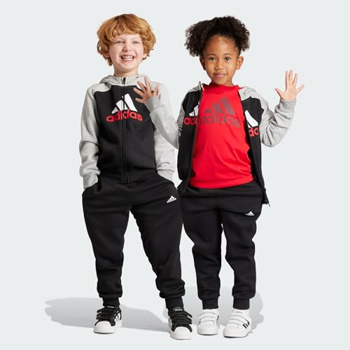 adidas Unisex kids Essentials Big Logo Fleece Kids Tracksuit, 7-8 years