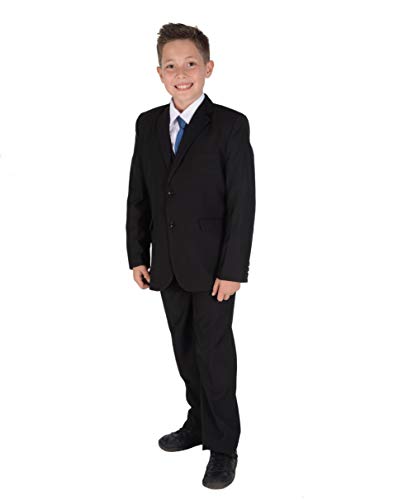 Cinda Boys Formal Black Suits Wedding Pageboy Party Prom 5 Piece Suit
