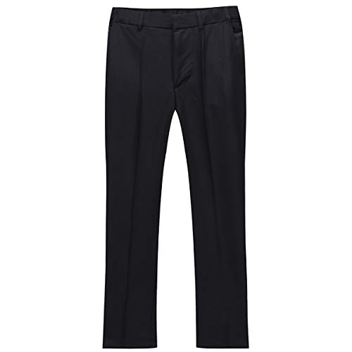 Sliktaa Boys Suits Wedding Prom Page Boy Suit Slim Fit 3-15 Years 2 Pieces Tuxedo Jacket Trousers 6 Colors , 12/150, Black