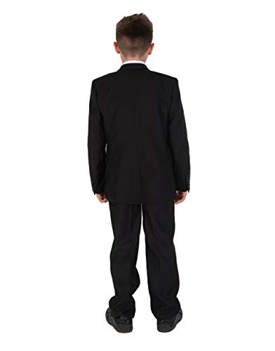 Cinda Boys Formal Black Suits Wedding Pageboy Party Prom 5 Piece Suit