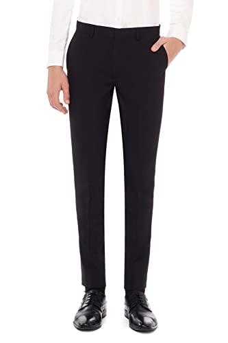 OppoSuits boys Crazy Suits for Teen Boys Aged 10 - 16 Years – Comes With Jacket, Pants and Tie, Black Knight, 14