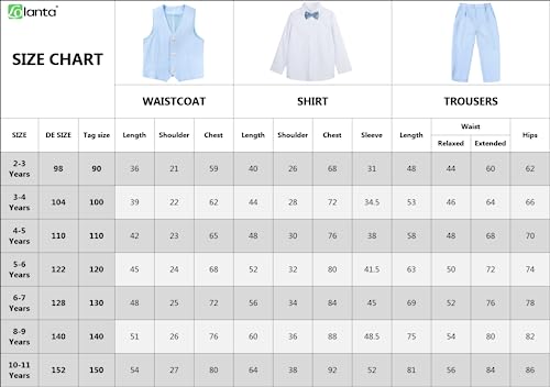 LOLANTA 4-Piece Formal Suit for Boy, Waistcoat Set, Kids Birthday Wedding Party Occasionwear, Beige, 150