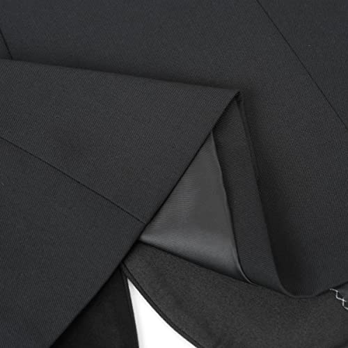 Sliktaa Boys Suits 2 Pieces Slim Fit One Button Notched Lapel Tuxedo Suits Wedding Performance Party Formal WearBlazer and Trousers, Black, 16 Years