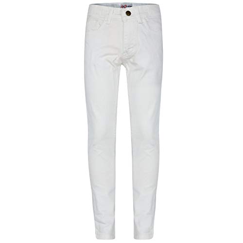 A2Z 4 Kids Kids Skinny Denim Stretchy Pants - Girls Jeans JN25 White 11-12