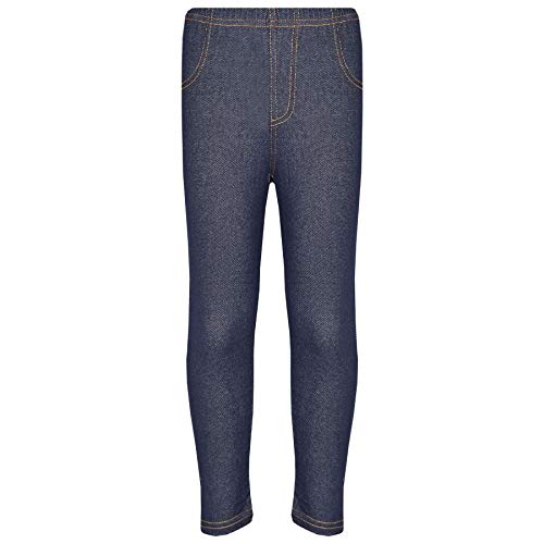 A2Z 4 Kids Girls Stretchy Denim Blue Jeans Pants Leggings - Girls Jeggings 201 Blue_ 3-4
