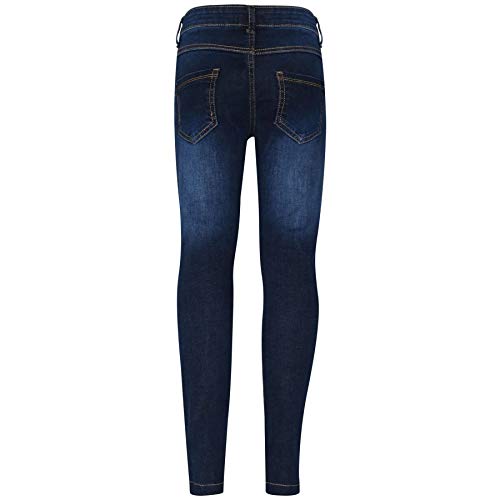 A2Z 4 Kids Kids Skinny Denim Stretchy Pants - Girls Jeans JN25 Dark Blue 11-12