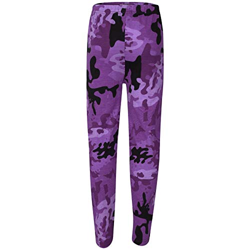 A2Z 4 Kids Girls Leggings Kids Designer's Camouflage Print Trendy Fashion - A2Z Camo Legging Purple 7-8