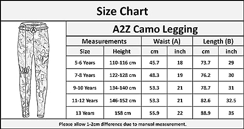 A2Z 4 Kids Girls Leggings Kids Designer's Camouflage Print Trendy Fashion - A2Z Camo Legging Purple 7-8