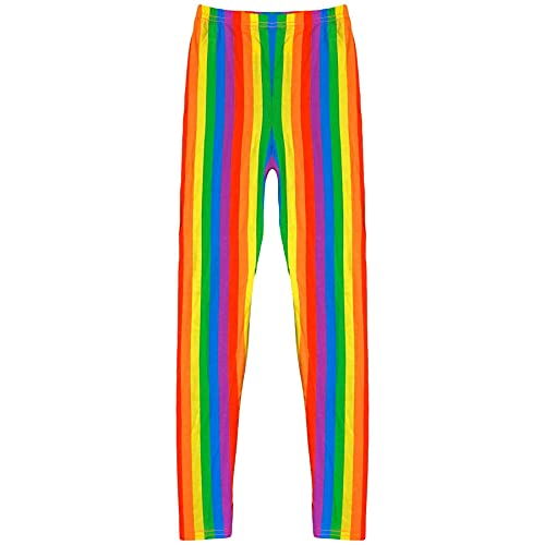 A2Z 4 Kids Kids Girls Multi Color Outfit Summer Wear - Rainbow Legging._7-8