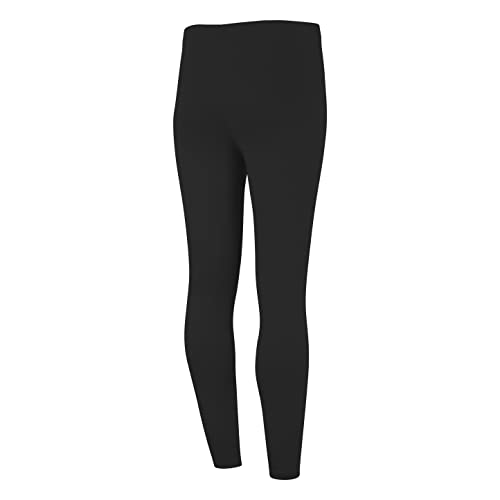 Alanna Jones Pack of 2 Cotton Rich Girls Black Leggings Ideal for School Casual Party Regular Wear Ages 7-13 Years (11-12 Years)