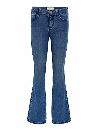 KIDS ONLY Girl's Konroyal Life Reg Flared Pim504 Noos Jeans, Medium Blue Denim, 152 UK