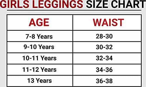 Alanna Jones Pack of 2 Cotton Rich Girls Black Leggings Ideal for School Casual Party Regular Wear Ages 7-13 Years (11-12 Years)