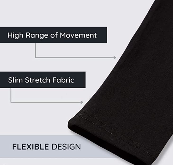 Bahob® Girl’s Leggings Plain Pants for Kids Full Length Skin Tight, Stretch Fit Cotton Legging 5-6 to 13-14 Years (9-10 Years, Black)