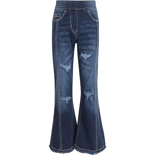 A2Z 4 Kids Girls Straight Fit Boot Cut Dark Blue Jeans Baggy - Jeans JN41 Dark Blue._11-12