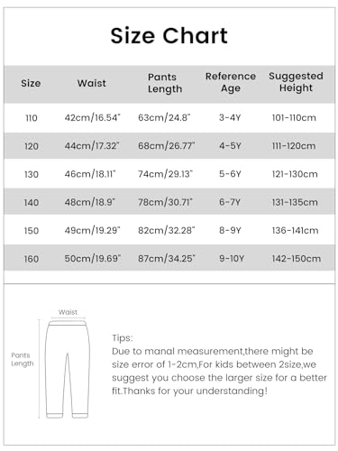 ESHOO 2 Pack Winter Girl's Warm Fleece Lined Stretchy Tights Leggings Children's Thermal Pants Full Length Trousers(Star+Dot,Size140,6-7 Years)
