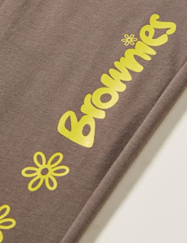 Brownie Girl's Leggings, Brown, 20 inch