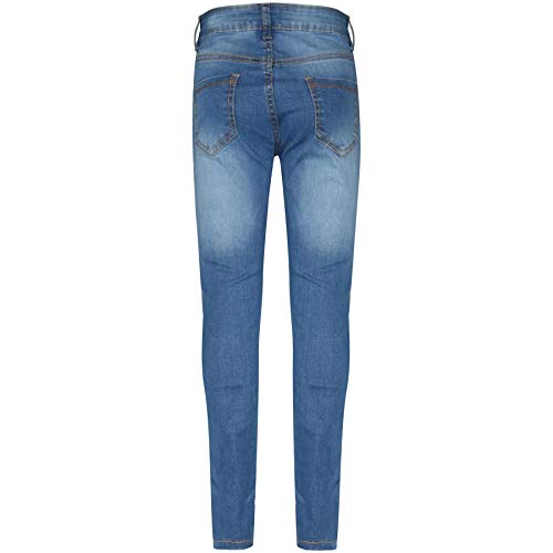 A2Z 4 Kids Kids Mid Blue Denim Stretchy Pants Girls Fashion - Girls Jeans JN25 Mid Blue_11-12