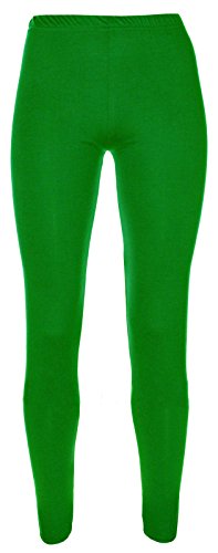 Girls Plain Legging Full Length (Ages 2 3 4 5 6 7 8 9 10 11 12 13 Costume) Dance Stretch Teen (Nativity Green)