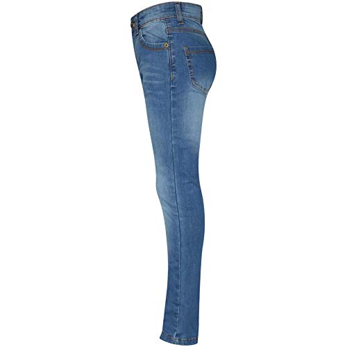 A2Z 4 Kids Kids Mid Blue Denim Stretchy Pants Girls Fashion - Girls Jeans JN25 Mid Blue_11-12