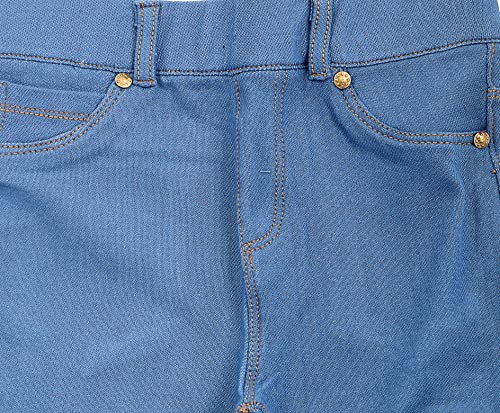 Kids Girls' Skinny Denim Jeans School Uniform Stretchy Jeggings Children Pants 4-13 Years (11-12 Years, Denim Blue Jeggings)