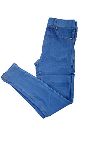 Kids Girls' Skinny Denim Jeans School Uniform Stretchy Jeggings Children Pants 4-13 Years (11-12 Years, Denim Blue Jeggings)
