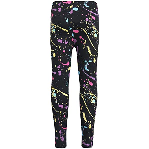 A2Z 4 Kids Girls Crop Top & Legging Designer's Pastel Splash Print Trendy - Splash 240 Crop Legging Set 11-12