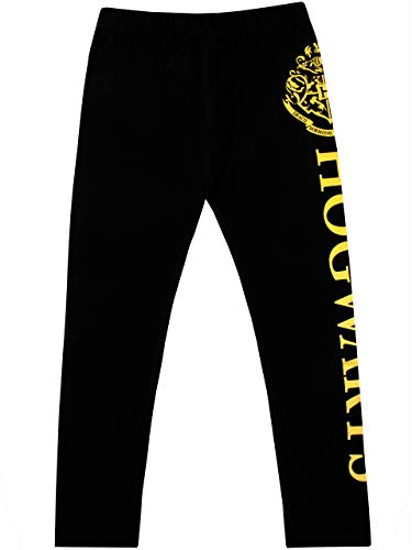 Harry Potter Girls Hogwarts Leggings Black Age 9 to 10 Years