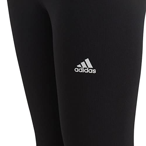 adidas Girl's Essentials Linear Tights, Black/White, 13-14 Years
