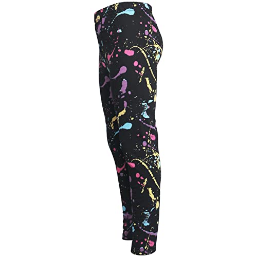 A2Z 4 Kids Girls Crop Top & Legging Designer's Pastel Splash Print Trendy - Splash 240 Crop Legging Set 11-12