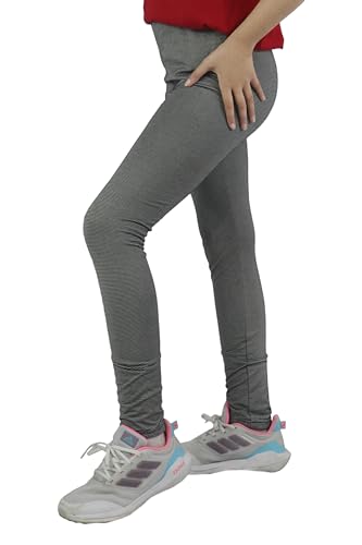 Bahob® 2 Pack Girl’s Leggings Pants for Kids Full Length Skin Tight, Stretch Fit Cotton Legging 5-6 to 13-14 Years (GPL-49-A 7-8 Years)