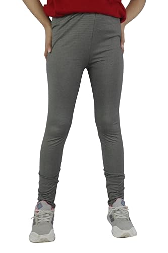 Bahob® 2 Pack Girl’s Leggings Pants for Kids Full Length Skin Tight, Stretch Fit Cotton Legging 5-6 to 13-14 Years (GPL-49-A 7-8 Years)