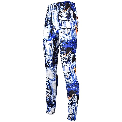 Kids Girls Legging Summer Trendy Fashion Stretchy - Tie Dye 257 Legging Blue 7-8