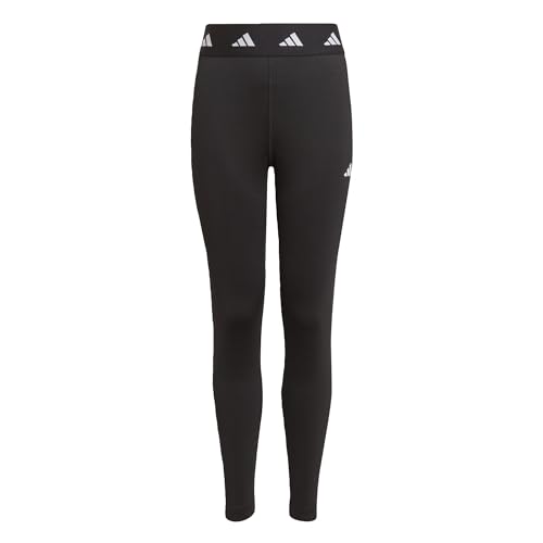 Adidas Girl's Tf Leggings, Schwarz Weiß, 14 Years UK