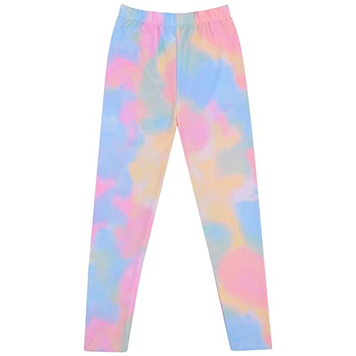 A2Z 4 Kids Girls Childrens Rainbow Galaxy - Tie Dye 254 Legging Rainbow_11-12