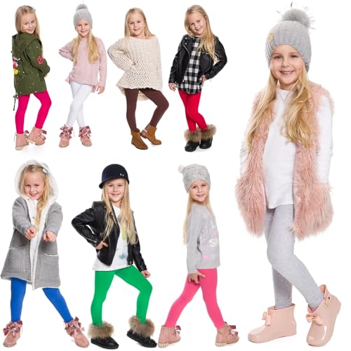 hi!mom Winter Girls Leggings Extra Warm Soft Cotton Kids Pants CHILD28