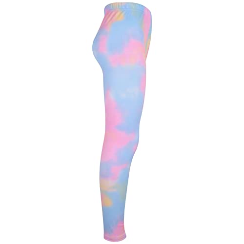 A2Z 4 Kids Girls Childrens Rainbow Galaxy - Tie Dye 254 Legging Rainbow_11-12