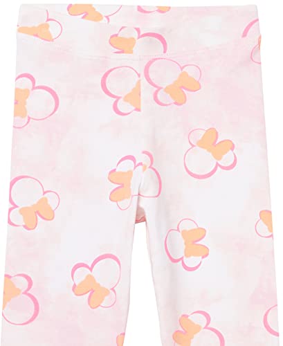 Amazon Essentials Disney | Marvel | Star Wars | Frozen | Princess Girls' Leggings, Pack of 4, Minnie/Beach, 3 Years