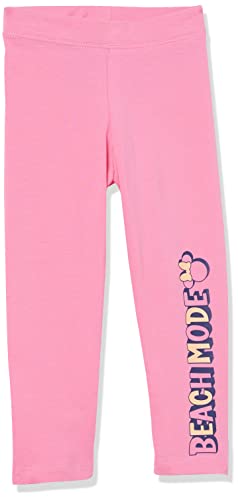 Amazon Essentials Disney | Marvel | Star Wars | Frozen | Princess Girls' Leggings, Pack of 4, Minnie/Beach, 3 Years