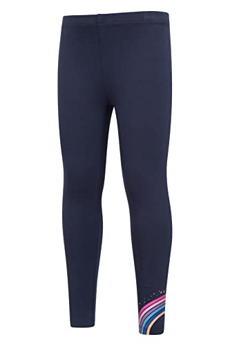 Mountain Warehouse Patterned Kids Leggings - Breathable Childrens Tights, Lightweight Girls & Boys Legging, Elastic Waistband - Best for Outdoors, Travelling, Hiking Rainbow 9-10 Years