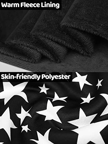 TODDOR 3 Pack Girls' Fleece Lined Leggings Winter Warm Thick Printed Trousers Toddler Ankle Length Pants