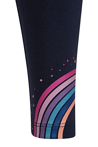 Mountain Warehouse Patterned Kids Leggings - Breathable Childrens Tights, Lightweight Girls & Boys Legging, Elastic Waistband - Best for Outdoors, Travelling, Hiking Rainbow 9-10 Years