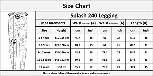 Kids Girls Leggings Stylish Fahsion Trendy Bottoms - Splash 240 Legging._11-12