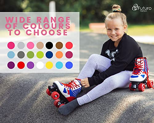 FUTURO FASHION Girls Children Full Length Plain Cotton Leggings Cycling Casual Wear Infant Trousers Leggings Solid Tights Pants for Kids Black 6 Years Child