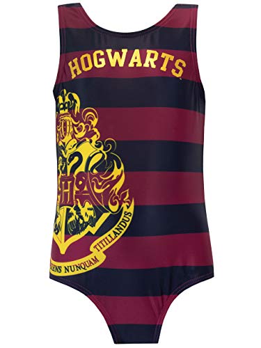 Harry Potter Girls Hogwarts Swimsuit Multicoloured Age 8 to 9 Years