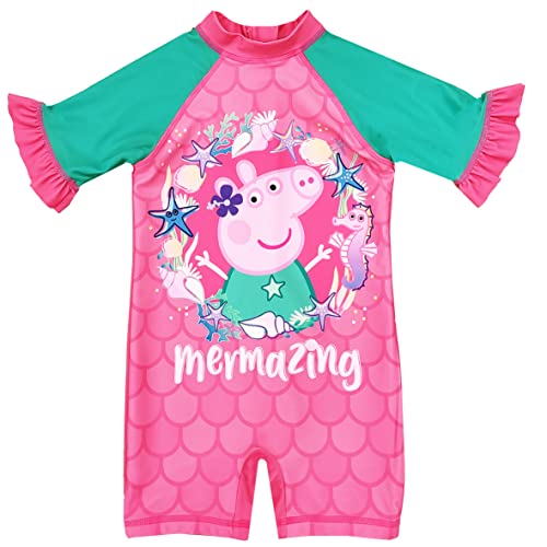 Girls Peppa Pig Swimsuit Swimming Suit Costume (Peppa Pig, 2-3 Years)