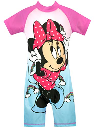 Disney Girls Minnie Mouse Swimsuit Blue 3 to 4 Years