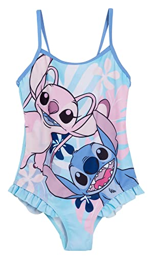Disney Girls Stitch Swimsuit 11-12 Years Blue