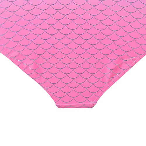 Girls Swimsuit One Piece Swimwear Mermaid Swimming Costume Junior Kids Bathing Suit Pink Fade UV Protection Summer 9 Years, Pink, 9T