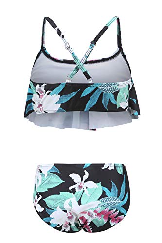 Big Girls Swimming Costume Bikini Kids Two Piece Swimsuit Girls Swimwear Age 11-12